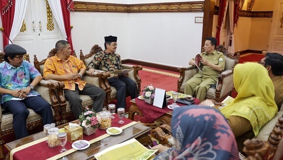 Rektor ISBI Aceh, Dr. Wildan, M.Pd melakukan audiensi dengan Pj Gubernur Aceh Achmad Marzuki