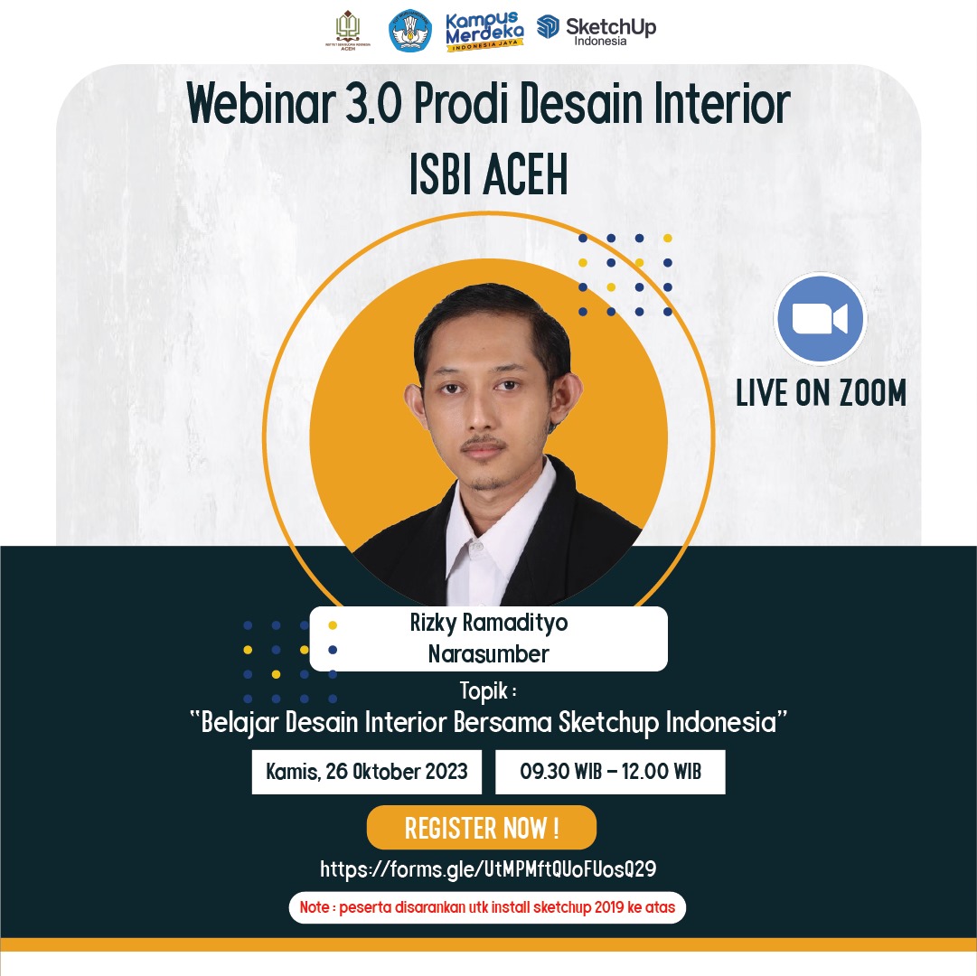 Webinar 3.0 Prodi Desain Interior Isbi Aceh